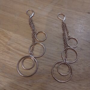 Elegant Circle Dangle Earrings